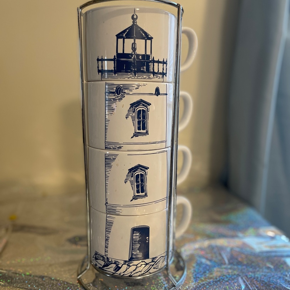 Lighthouse Stacking Mug Set